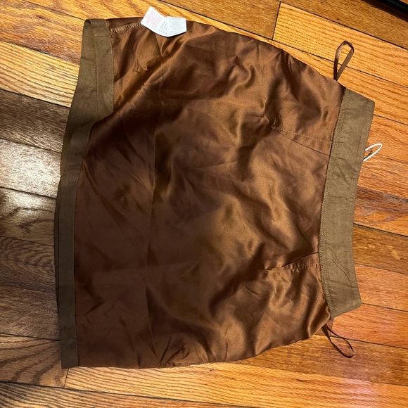 Tan Faux Suede mini Skirt by BooHoo $23 - Picture 4 of 4